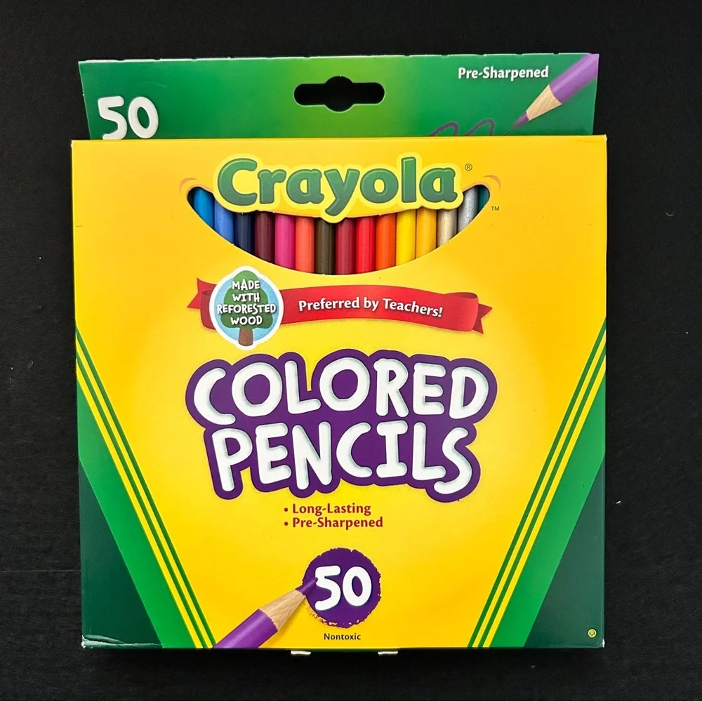 NWT - Crayola Colored Pencils Set of 50